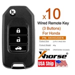 5X Xhorse For Honda Wired Remote Key Folding Flip 3 Button XKHO20EN Vvdi Max. Fixed Price $38.95.