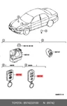 Genuine Oe Transmitter, Door Control, 8974233100 For Toyota 89742-33100. Fixed Price $289.21.