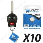 Lot 10 Wholesale Bulk Entry Remote For Nissan 07-15 Versa 05-14 Xterra. Fixed Price $49.95.