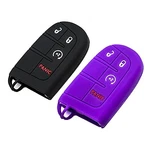 Silicone Key Fob Cover Fit For Dodge Durango Journey Dart Black Purple. Fixed Price $19.16.