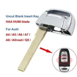 Uncut Blank Insert Key Emergency For Audi A3 A4 A5 A6 A7 A8 Q5 Allroad Remot. Fixed Price $17.75.