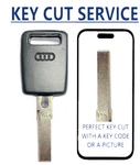 Key Cut Service + Audi 1999 - 2005 HU66T6 Transponder 48 Chip. Fixed Price $24.99.