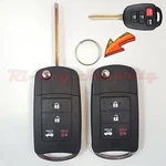 Pair Of New Style Flip Key Modified Case Shell For Toyota Remote 4 Buttons. Fixed Price $26.39.