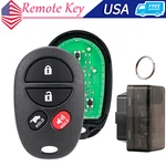For 2008-2017 Toyota Sequoia 4BUTTON Remote Key Fob GQ43VT20T + Obd Program Tool. Fixed Price $67.79.