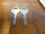2 Ilco MZ16, X178 Key Blanks. Fixed Price $6.00.