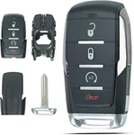 Key Fob Shell Case Replacement Fits For Dodge Ram 1500 2019 2020 2021 Black. Fixed Price $22.64.