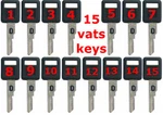 New Gm Vats Single Sided Blanks Thru B62-P15 (15 Defferent Keys). Fixed Price $133.51.