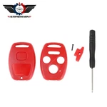 Fits Honda Accord Civic Pilot Cr-v Red Remote Key Fob Shell Case+screw Driver. Fixed Price $9.09.