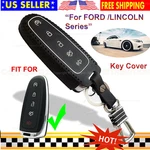 Genuine Leather 5B Case Protector Fob Smart Holder Ford Lincoln Remote Key. Fixed Price $16.97.