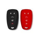 Autobase Silicone Key Fob Cover For Chevy Malibu Shape 1 Black And Red. Fixed Price $19.75.