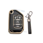 Black Full Cover Folding Fob Skin W/keychain For Jeep Rubicon Jl Wrangler. Fixed Price $15.99.