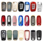 Tpu/abs Remote Key Fob Cover Protective Case For Audi A4 A5 A7 A8 Q5 Q7 S6 S7. Fixed Price $10.99.