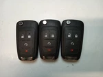 Lot Of 3 Oem Chevrolet Flip Key Fob Remotes AVL-B01T1AC 4 Buttons. Fixed Price $36.00.