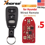 5PC Xhorse XKHY21EN Universal Remote Key 3+1 Button For Vvdi Tool/max Pro. Fixed Price $34.95.