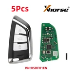 5PCS Xhorse XSDFX1EN Smart Key Small Knife Style 3 Buttons 46/48/49/4A/M-QB48. Fixed Price $99.00.