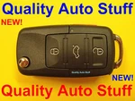 New 4 Button Replacement Flip Key Remote Case Shell Uncut Blade Fits Volkswagen. Fixed Price $11.92.