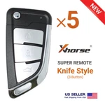 5 Xhorse Universal Super Flip Remote Key Knife Style 3 Buttons XEKF21EN. Fixed Price $81.95.