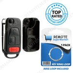 Case Keyless Entry Remote Fob Shell For Mercedes NCZMB1K Flip -3 Btn. Fixed Price $6.95.