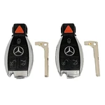 Oem Mercedes Benz Keyless Remote Fobs + Uncut Keys IYZDC07 DC10 DC11 DC12. Fixed Price $39.73.