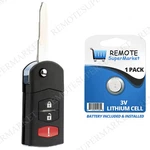 Replacement For Mazda 04-06 Mpv 06-10 MX-5 Miata Remote Flip Key Fob Entry. Fixed Price $64.95.