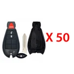 Remote Pad Fob Case Shell 3B Compatible With Dodge Jeep GQ4-53T Y159 (50 Pack). Fixed Price $205.77.