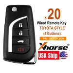 10X Xhorse Universal Flip Wired Remote Key For Toyota Style 4 Buttons XKTO12EN. Fixed Price $144.95.