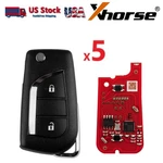5PCS Xhorse XKTO21EN For Toyota Second Generation Universal Wired Remote Key Us. Fixed Price $38.95.