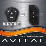 Avital 7143L 4-BUTTON Replacement Remote Control EZSDEI474S New 7147L Fob. Fixed Price $54.99.