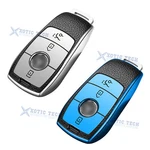 2PCS Silver+blue Tpu Smart Control Key Cover Protector For Mercedes S-class. Fixed Price $15.99.