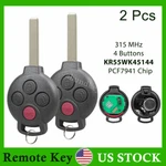Replacement 2008-2015 Smart Fortwo Remote Entry Car Key Fob KR55WK45144. Fixed Price $19.89.