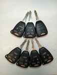 Lot Of Oem Chrysler Head Key Fob Remotes OHT692427AA Buttons. Fixed Price $84.00.