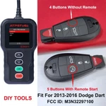 For 2013 2014 2015 2016 Dodge Dart Reomte Car Key Fob M3N-32297100. Fixed Price $89.35.