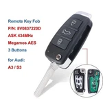 Keyless Remote Car Fob 434MHZ For Audi Part Number 8V0837220D. Fixed Price $87.34.