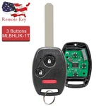 Replacement For 2007 2008 2009 2010 2011 2012 2013 Honda Cr-v Remote Key Fob. Fixed Price $12.89.