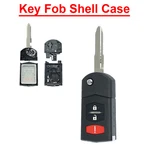 Remote Car Flip Key Fob Shell Case For Mazda 2 3 5 CX-7 CX-9. Fixed Price $10.45.