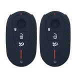 Weibiss 2PCS Silicone Fob Cover Case Keyless Holder For Mercedes Black. Fixed Price $19.29.