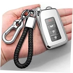 Autophone Compatible With Lexus Fob Cover Keychain Soft Tpu 360 Silver. Fixed Price $26.58.