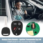 Set 315MHZ Keyless Entry Remote Ignition Transponder Fob For Gmc Savana. Fixed Price $17.26.