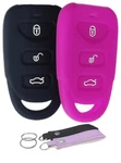 Waymei Silicone Fob Cover Remote Keyless Case Protector Black & Purple. Fixed Price $21.90.