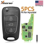 5PCS Xhorse XNHY02EN Wireless Remote Key For Hyundai Flip Work Vvdi Tool. Fixed Price $49.95.