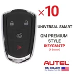 10X Autel Universal Smart For Premium Style Button IKEYGM4TP. Fixed Price $230.75.