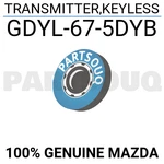GDYL675DYB Genuine Mazda Transmitter,keyless GDYL-67-5DYB. Fixed Price $139.20.