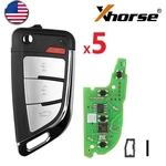 5PCS Xhorse XKKF20EN Knife Style 3+1 Buttons Wire Remote Key Us. Fixed Price $44.95.