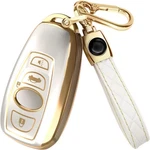 Lucrum Compatible With Subaru Outback Fob Cover & Leather Keychain, White. Fixed Price $26.57.