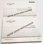 2012 Chevrolet Impala Owners Manual User Guide Ss Ltz V6 3.6L Sedan Sport. Fixed Price $87.99.