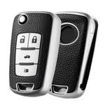 Elohei For Chevy Key Fob Cover, Soft Tpu Stripes Case S, Leather Silver. Fixed Price $17.18.