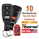10 Xhorse Universal Wire Remote Key For Hyundai 3+1 Buttons XKHY21EN VVDI2. Fixed Price $34.95.