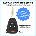 -key Cut By Photo- Service For Replacement Chrysler Car Combo M3N5WY72XX. Fixed Price $109.95.