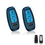 2PCS Blue Tpu Remote Key Fob Protector Shell Case For Audi A3 A6 S6 A7 A8 Q7 Q8. Fixed Price $17.99.