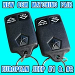 New Oem Pair Jeep European 433MHZ Remote- Zj #1 & #2 Key Fob 56042277 56042278. Fixed Price $176.99.